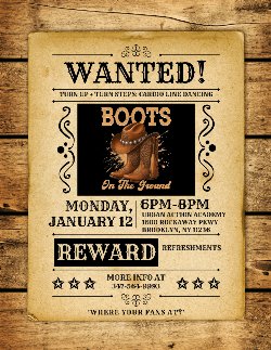 Boots on the ground flyer